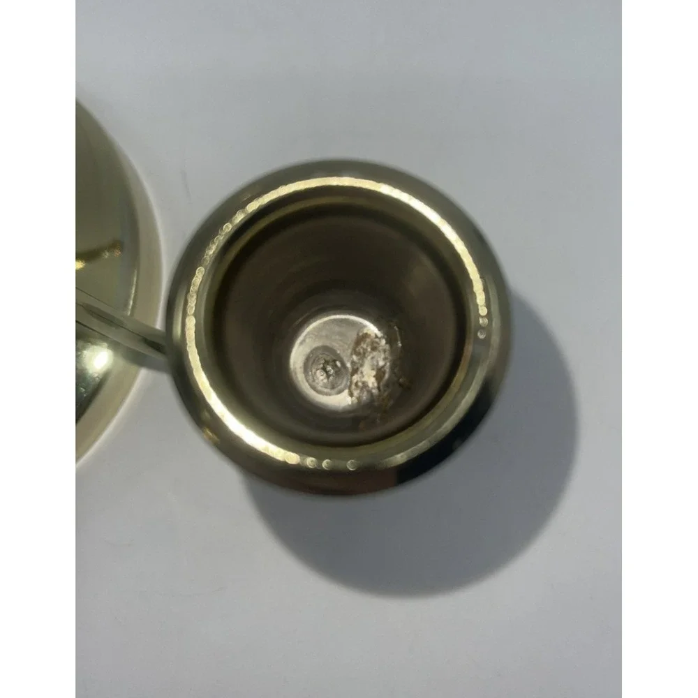 Christmas Tree‎ Holiday Candle Holder Brass Vintage 12